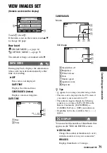 Предварительный просмотр 71 страницы Sony DCRDVD408 - 4MP DVD Handycam Camcorder Operating Manual