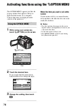 Предварительный просмотр 76 страницы Sony DCRDVD408 - 4MP DVD Handycam Camcorder Operating Manual