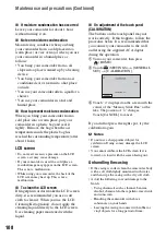 Preview for 108 page of Sony DCRDVD408 - 4MP DVD Handycam Camcorder Operating Manual