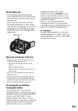 Preview for 109 page of Sony DCRDVD408 - 4MP DVD Handycam Camcorder Operating Manual