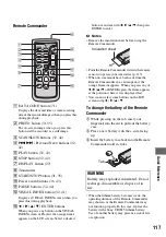 Preview for 117 page of Sony DCRDVD408 - 4MP DVD Handycam Camcorder Operating Manual