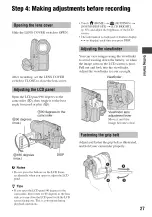 Предварительный просмотр 27 страницы Sony DCRDVD850 - Handycam DVD Hybrid Camcorder Operating Manual