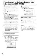 Предварительный просмотр 78 страницы Sony DCRDVD850 - Handycam DVD Hybrid Camcorder Operating Manual