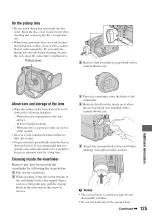 Предварительный просмотр 125 страницы Sony DCRDVD850 - Handycam DVD Hybrid Camcorder Operating Manual