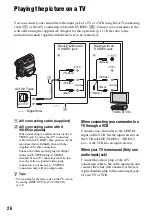 Preview for 26 page of Sony DCRHC38 - Handycam DCR HC38 Camcorder Operating Manual