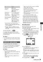 Preview for 33 page of Sony DCRHC38 - Handycam DCR HC38 Camcorder Operating Manual