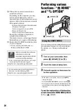 Preview for 24 page of Sony DCRSR300E - Handycam - Camcorder Operating Manual