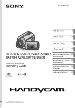 Sony DCRSR47ER - Handycam - Camcorder User Manual preview