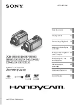 Preview for 1 page of Sony DCRSR68ES Operating Manual