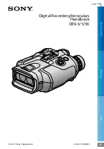 Sony DEV-3 Digital Recording Binoculars Handbook preview