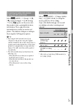 Preview for 31 page of Sony DEV-3 Digital Recording Binoculars Operating Manual