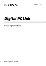 Sony DG1 Operating Instructions Manual preview