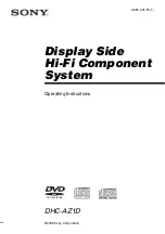 Sony DHC-AZ1D Operating Instructions Manual preview