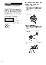 Предварительный просмотр 2 страницы Sony DHC-AZ1D Operating Instructions Manual