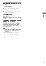 Preview for 29 page of Sony DHC-AZ1D Operating Instructions Manual