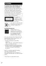 Preview for 2 page of Sony DHC-AZ2D Operating Instructions Manual