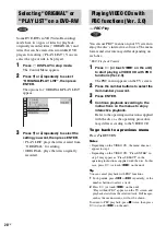 Предварительный просмотр 28 страницы Sony DHC-AZ2D Operating Instructions Manual