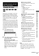 Предварительный просмотр 39 страницы Sony DHC-AZ2D Operating Instructions Manual