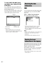 Предварительный просмотр 72 страницы Sony DHC-AZ2D Operating Instructions Manual