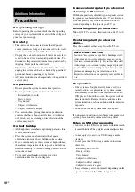 Preview for 90 page of Sony DHC-AZ2D Operating Instructions Manual