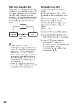 Предварительный просмотр 24 страницы Sony DHC-AZ33D Operating Instructions Manual