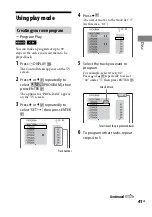 Предварительный просмотр 41 страницы Sony DHC-AZ33D Operating Instructions Manual