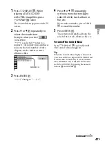 Предварительный просмотр 47 страницы Sony DHC-AZ33D Operating Instructions Manual