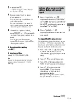 Preview for 71 page of Sony DHC-AZ33D Operating Instructions Manual