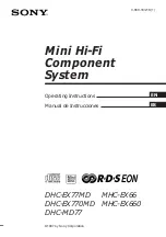 Preview for 1 page of Sony DHC-EX770MD Operating Instructions Manual