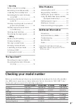 Preview for 3 page of Sony DHC-EX770MD Operating Instructions Manual