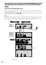 Preview for 12 page of Sony DHC-EX770MD Operating Instructions Manual