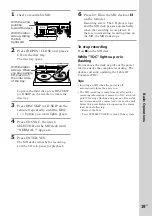 Предварительный просмотр 19 страницы Sony DHC-EX770MD Operating Instructions Manual