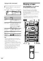 Preview for 22 page of Sony DHC-EX770MD Operating Instructions Manual