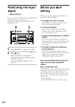 Preview for 44 page of Sony DHC-EX770MD Operating Instructions Manual