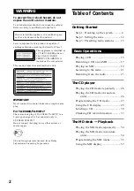 Preview for 2 page of Sony DHC-EX880MD Operating Instructions Manual