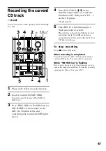 Предварительный просмотр 47 страницы Sony DHC-EX880MD Operating Instructions Manual