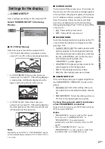 Предварительный просмотр 27 страницы Sony DHC-FLX5D Operating Instructions Manual