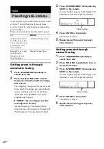 Предварительный просмотр 40 страницы Sony DHC-FLX5D Operating Instructions Manual