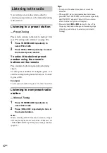 Preview for 42 page of Sony DHC-FLX5D Operating Instructions Manual