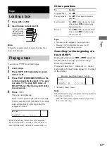 Preview for 43 page of Sony DHC-FLX5D Operating Instructions Manual