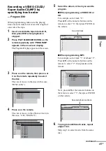 Preview for 45 page of Sony DHC-FLX5D Operating Instructions Manual