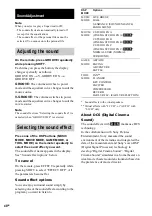 Preview for 48 page of Sony DHC-FLX5D Operating Instructions Manual