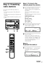 Предварительный просмотр 7 страницы Sony DHC-MD313 - System Rack Operating Instructions Manual