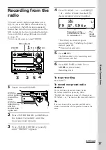 Предварительный просмотр 17 страницы Sony DHC-MD313 - System Rack Operating Instructions Manual