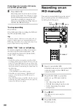 Предварительный просмотр 30 страницы Sony DHC-MD313 - System Rack Operating Instructions Manual