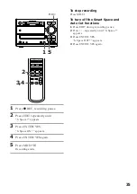 Preview for 35 page of Sony DHC-MD313 - System Rack Operating Instructions Manual