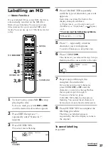 Preview for 37 page of Sony DHC-MD313 - System Rack Operating Instructions Manual