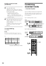 Preview for 42 page of Sony DHC-MD313 - System Rack Operating Instructions Manual