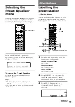 Preview for 45 page of Sony DHC-MD313 - System Rack Operating Instructions Manual