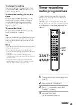 Preview for 49 page of Sony DHC-MD313 - System Rack Operating Instructions Manual